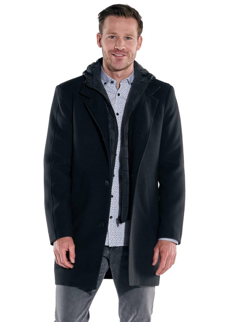 Große Größen engbers Herren Mantel mit heraustrennbarem Inlet , Herren, schwarz, Größe: 64, Polyester, Happy Size DE Men von engbers