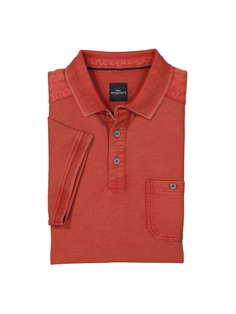 Große Größen engbers Herren Polo-Shirt regular , Herren, orange, Größe: 62, Baumwolle, Happy Size DE Men von engbers