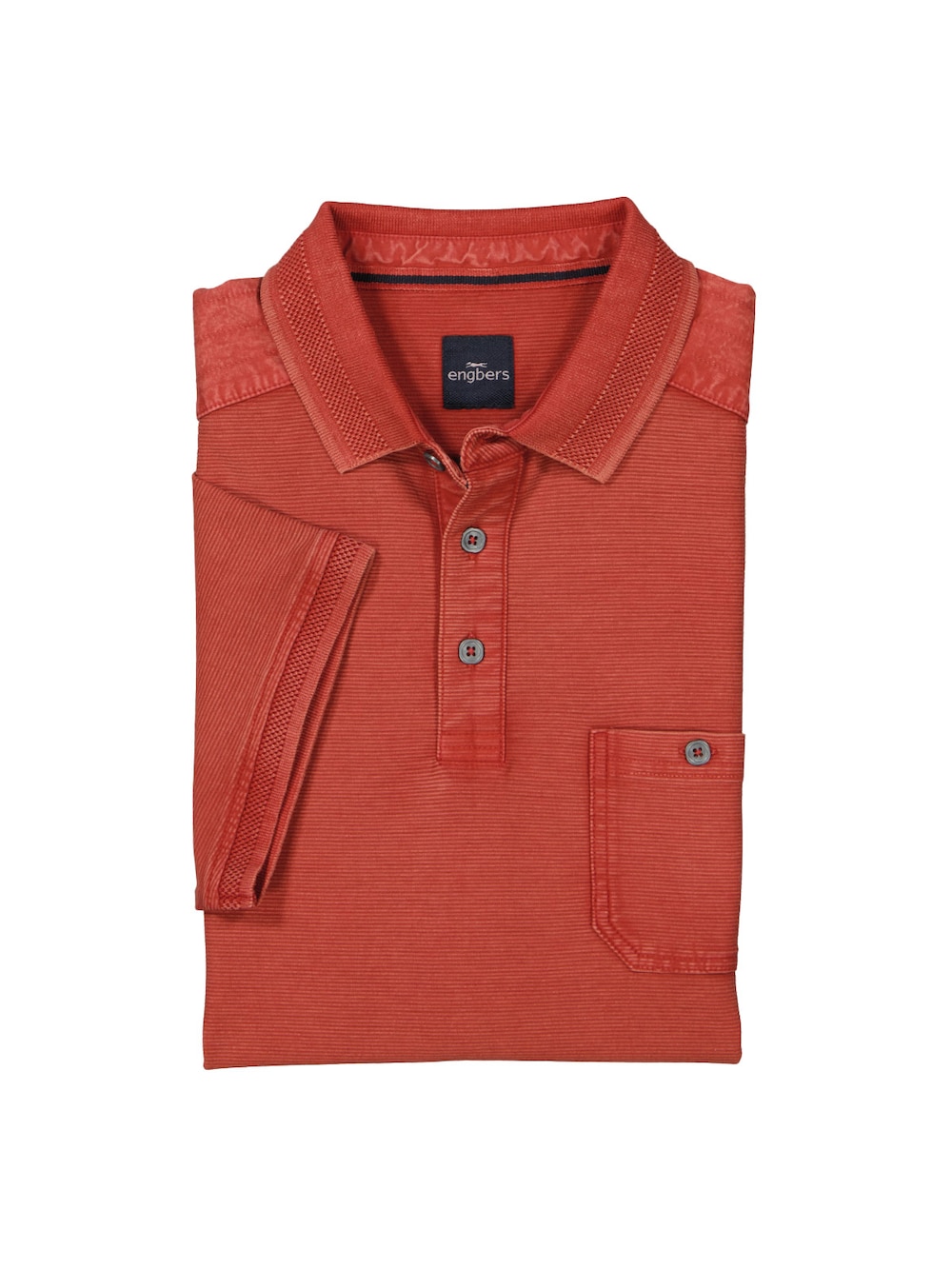 Große Größen engbers Herren Polo-Shirt regular , Herren, orange, Größe: 64, Baumwolle, Happy Size DE Men von engbers