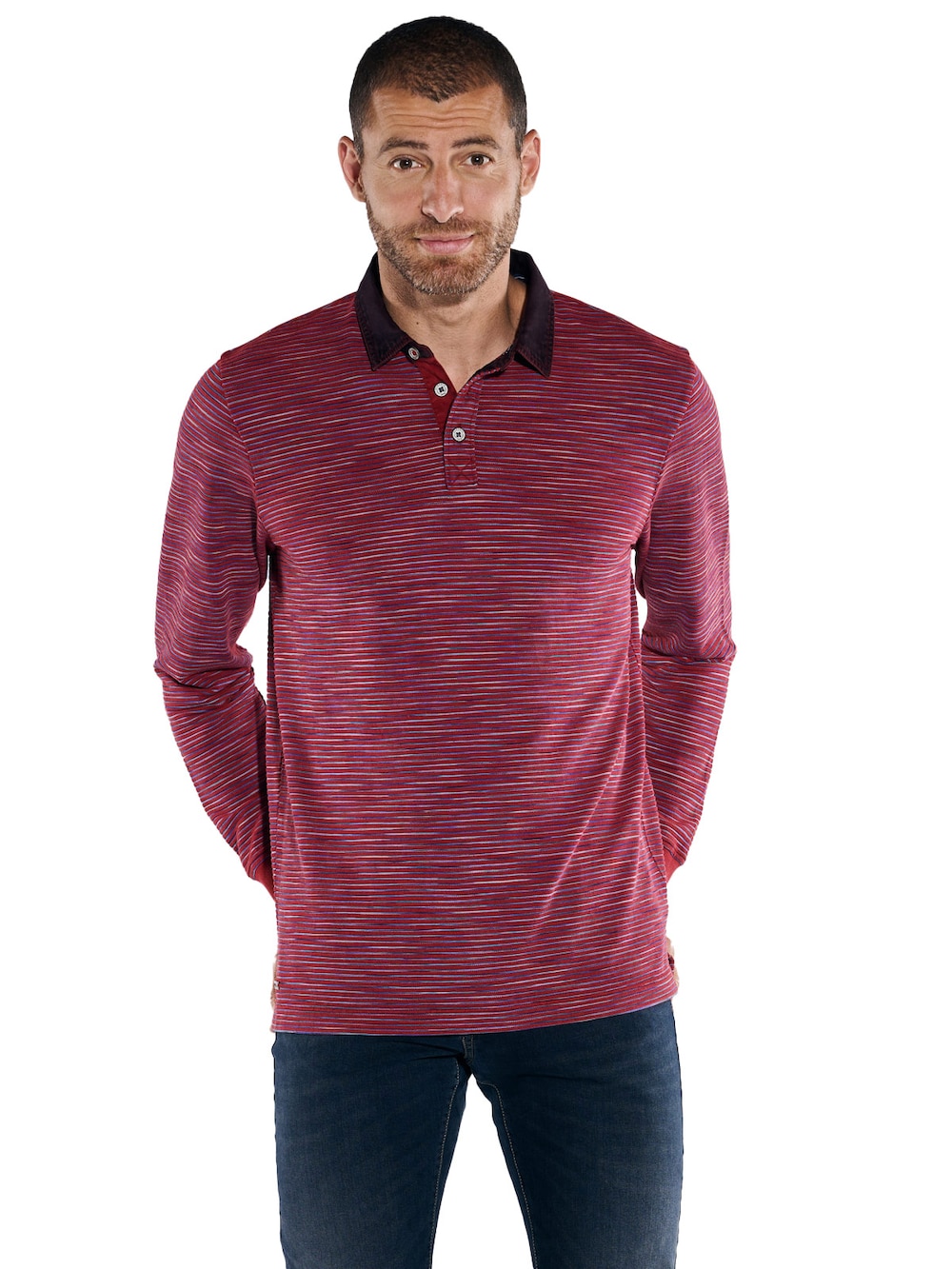 Große Größen engbers Herren Polo-Shirt regular , Herren, rot, Größe: 58, Baumwolle/Polyester, Happy Size DE Men von engbers