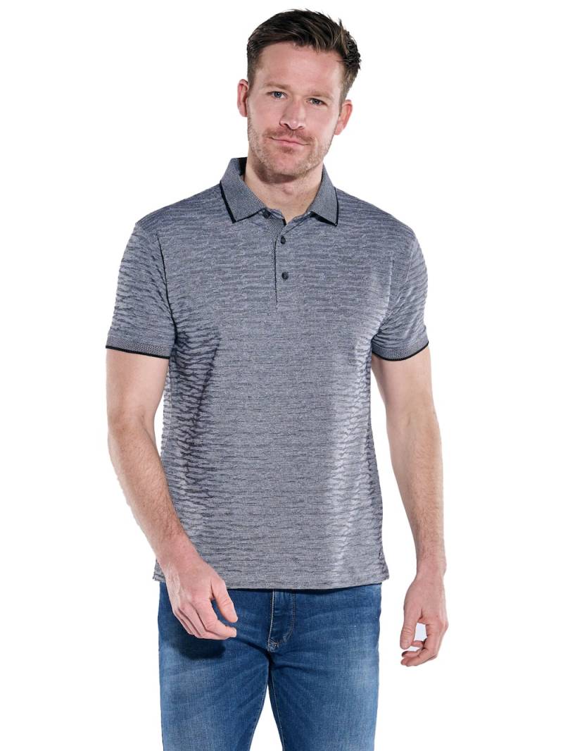 Große Größen engbers Herren Polo-Shirt strukturiert , Herren, schwarz, Größe: 62, Baumwolle, Happy Size DE Men von engbers