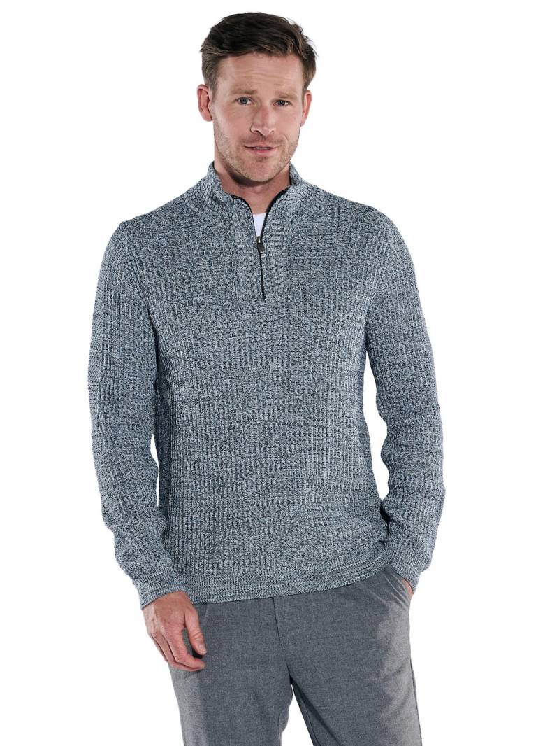 Große Größen engbers Herren Pullover Polokragen , Herren, blau, Größe: 58, Baumwolle, Happy Size DE Men von engbers