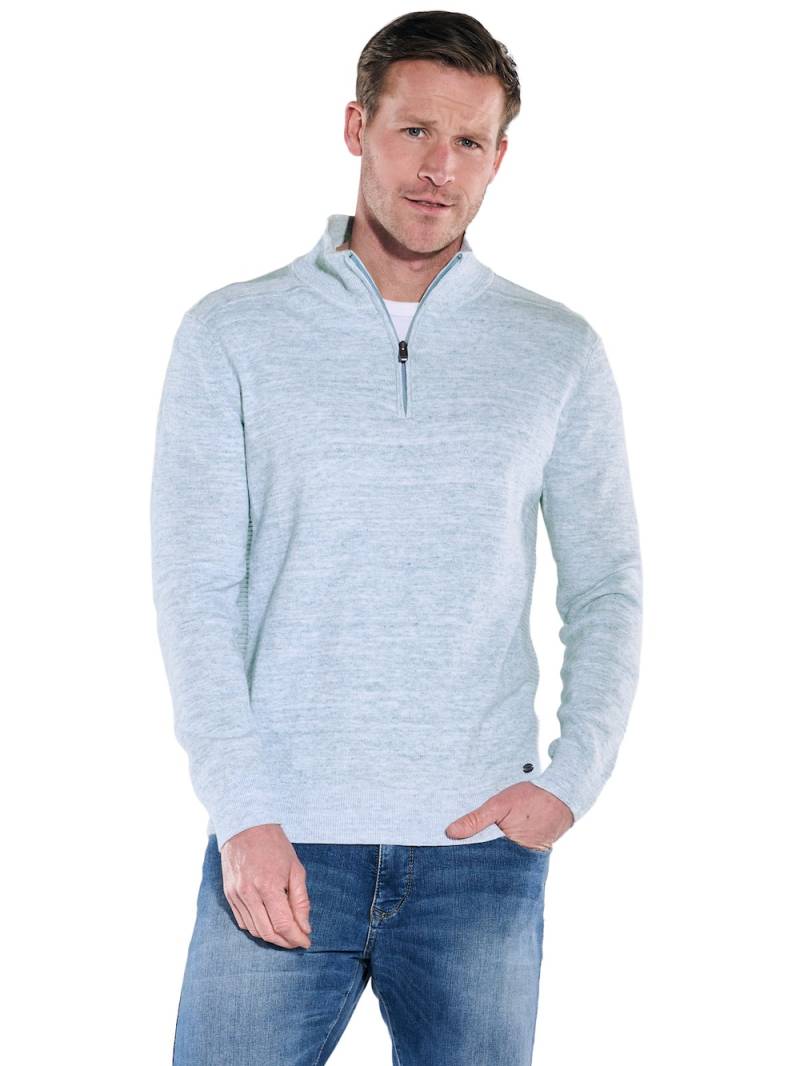 Große Größen engbers Herren Pullover Polokragen , Herren, blau, Größe: 66, Baumwolle, Happy Size DE Men von engbers