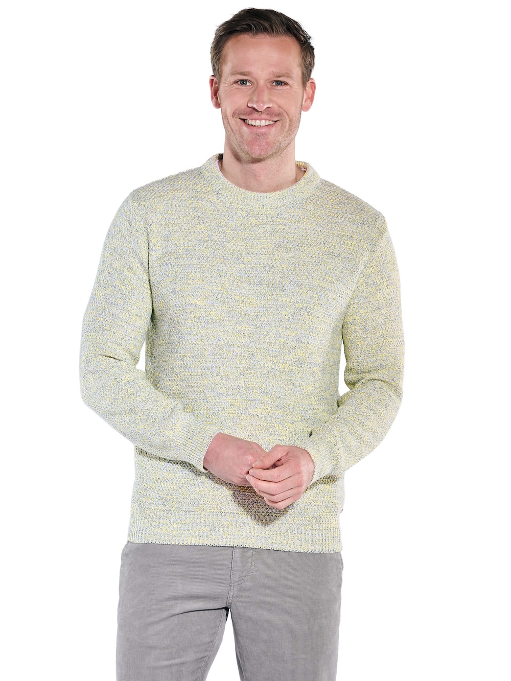 Große Größen engbers Herren Pullover Rundhals , Herren, gelb, Größe: 62, Baumwolle, Happy Size DE Men von engbers