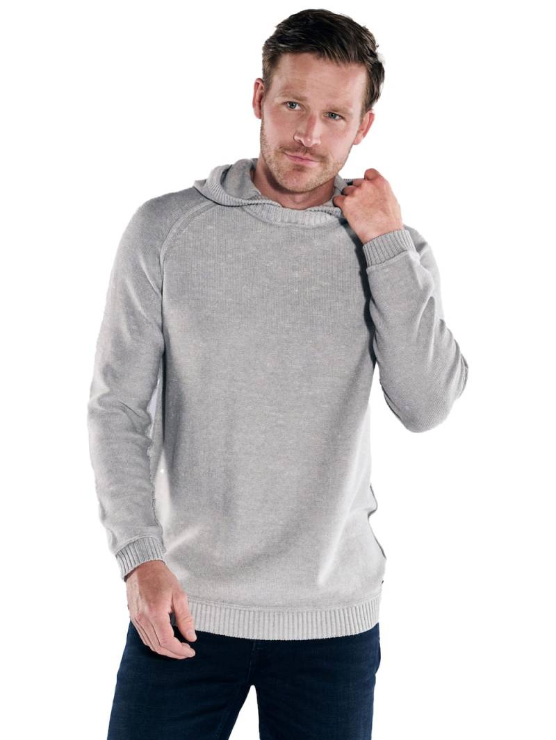 Große Größen engbers Herren Pullover mit Kapuze , Herren, grau, Größe: L, Baumwolle, Happy Size DE Men von engbers
