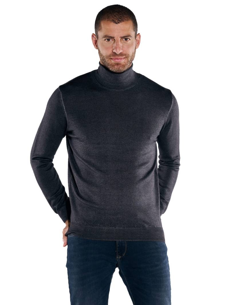 Große Größen engbers Herren Pullover mit Rollkragen , Herren, schwarz, Größe: L, Wolle, Happy Size DE Men von engbers