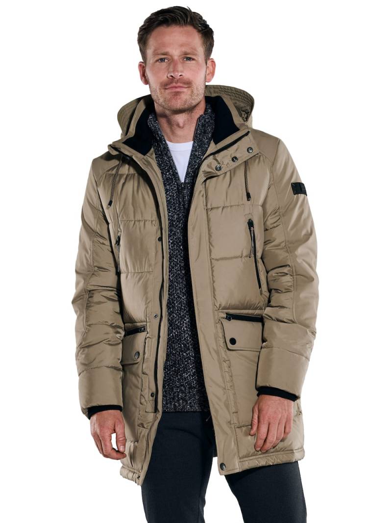 Große Größen engbers Herren Steppjacke mit abnehmbarer Kapuze , Herren, braun, Größe: 56, Polyester, Happy Size DE Men von engbers