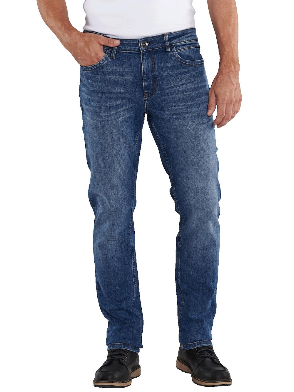 Große Größen engbers Herren Super-Stretch-Jeans slim fit , Herren, blau, Größe: 27, Baumwolle, Happy Size DE Men von engbers