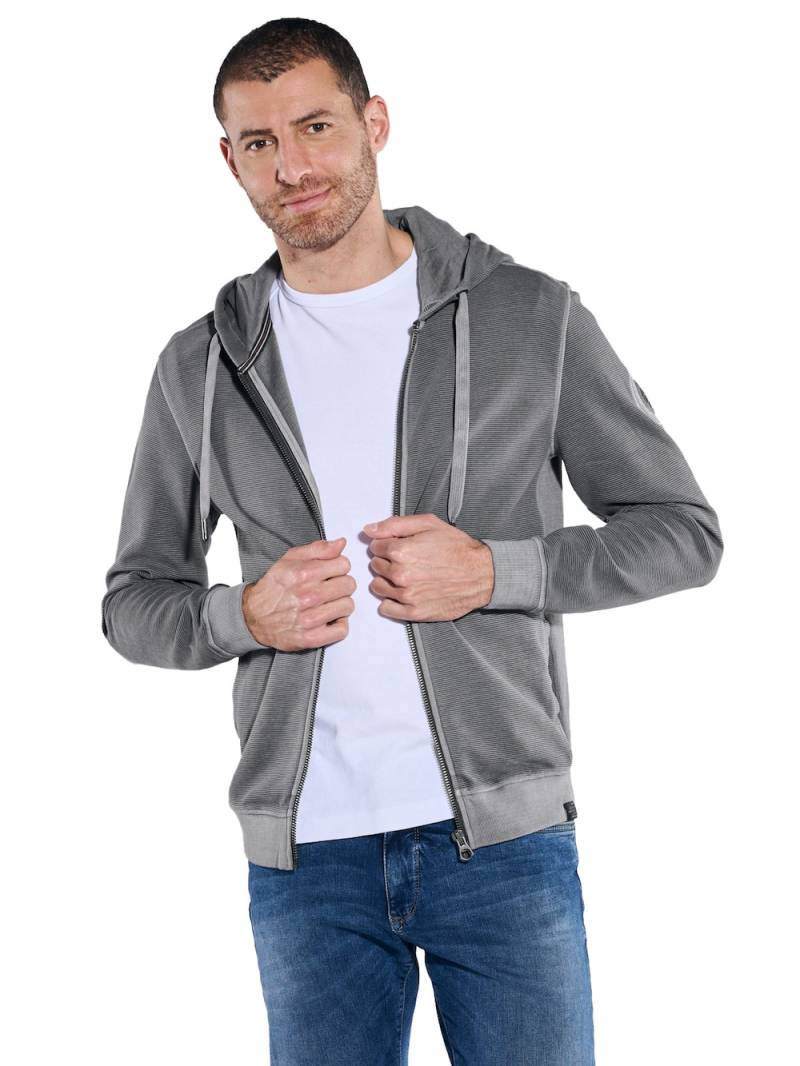 Große Größen engbers Herren Sweatjacke mit Kapuze , Herren, grau, Größe: XL, Baumwolle, Happy Size DE Men von engbers