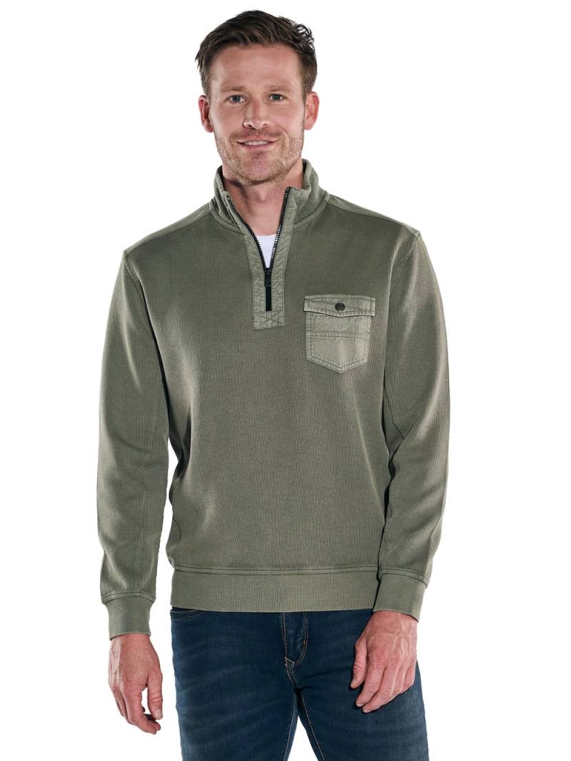 Große Größen engbers Herren Sweatshirt mit Stehkragen , Herren, braun, Größe: 68, Baumwolle, Happy Size DE Men von engbers