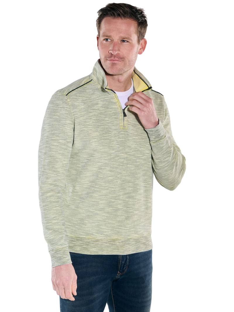 Große Größen engbers Herren Sweatshirt Stehbund , Herren, gelb, Größe: 66, Baumwolle/Polyester, Happy Size DE Men von engbers