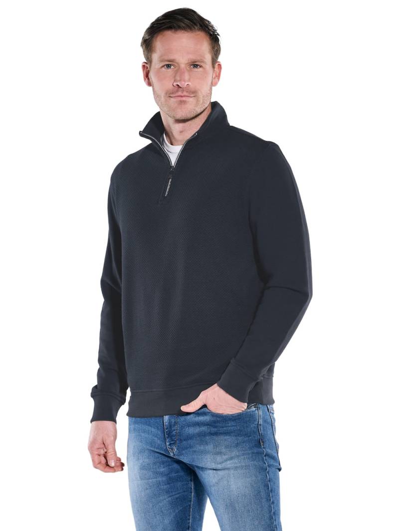 Große Größen engbers Herren Sweatshirt Stehbund , Herren, türkis, Größe: 66, Baumwolle, Happy Size DE Men von engbers