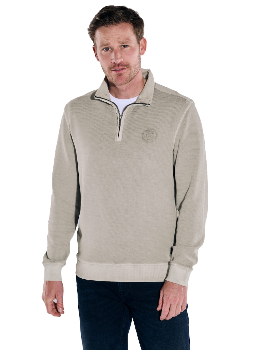 Große Größen engbers Herren Sweatshirt regular , Herren, braun, Größe: 58, Baumwolle, Happy Size DE Men von engbers