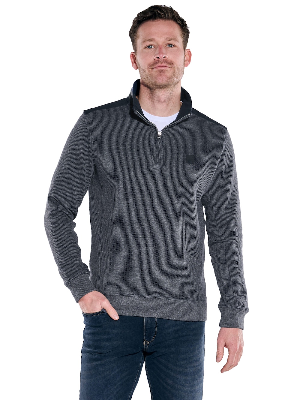 Große Größen engbers Herren Sweatshirt regular , Herren, türkis, Größe: 4XL, Baumwolle/Polyester, Happy Size DE Men von engbers
