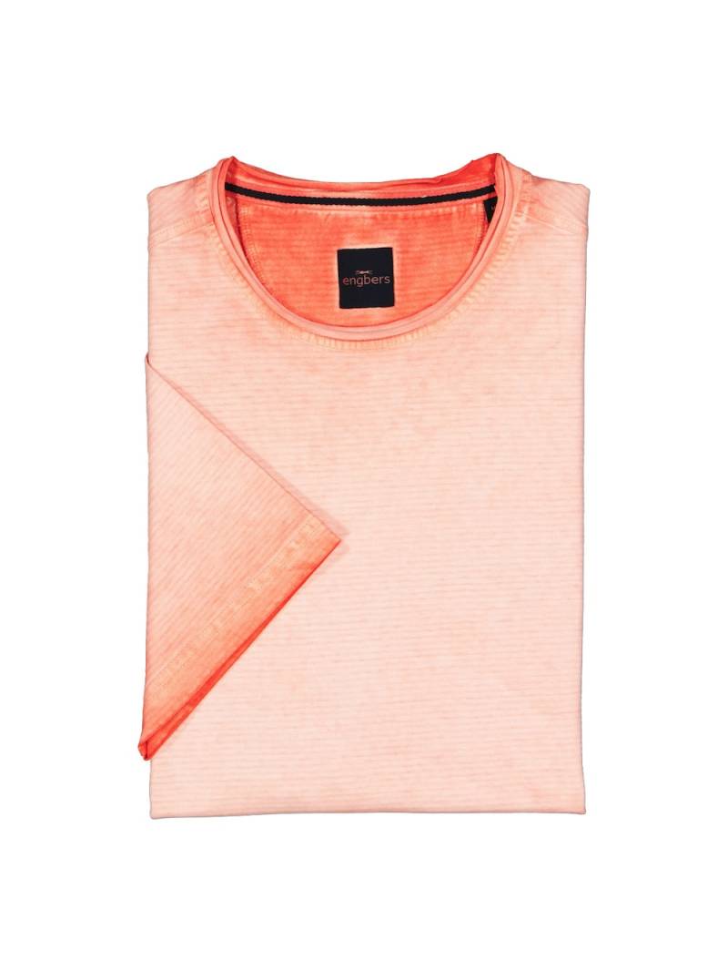 Große Größen engbers Herren T-Shirt gestreift , Herren, orange, Größe: 58, Baumwolle, Happy Size DE Men von engbers