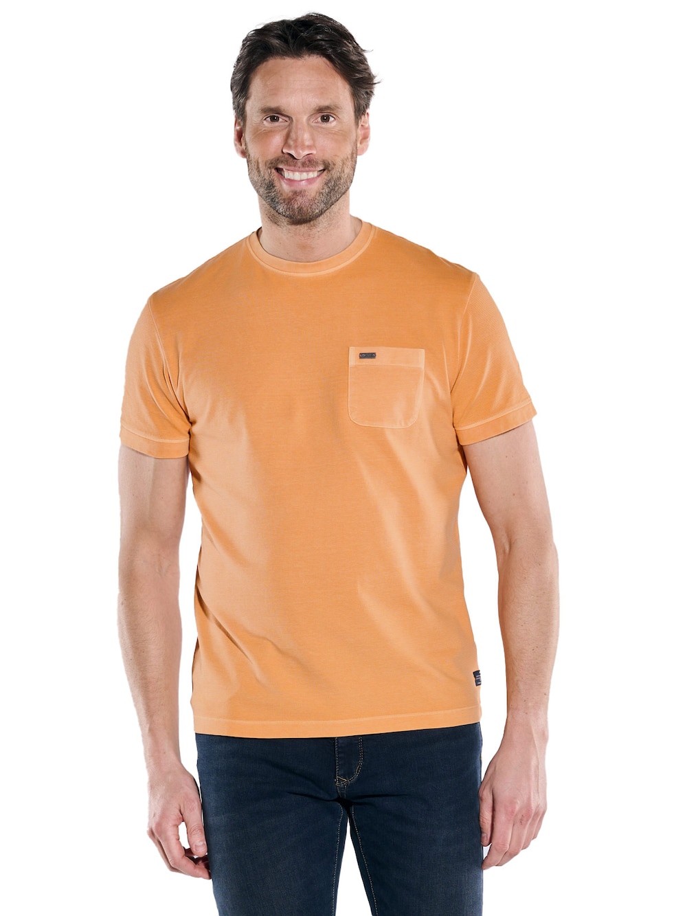 Große Größen engbers Herren T-Shirt regular , Herren, orange, Größe: 62, Baumwolle, Happy Size DE Men von engbers