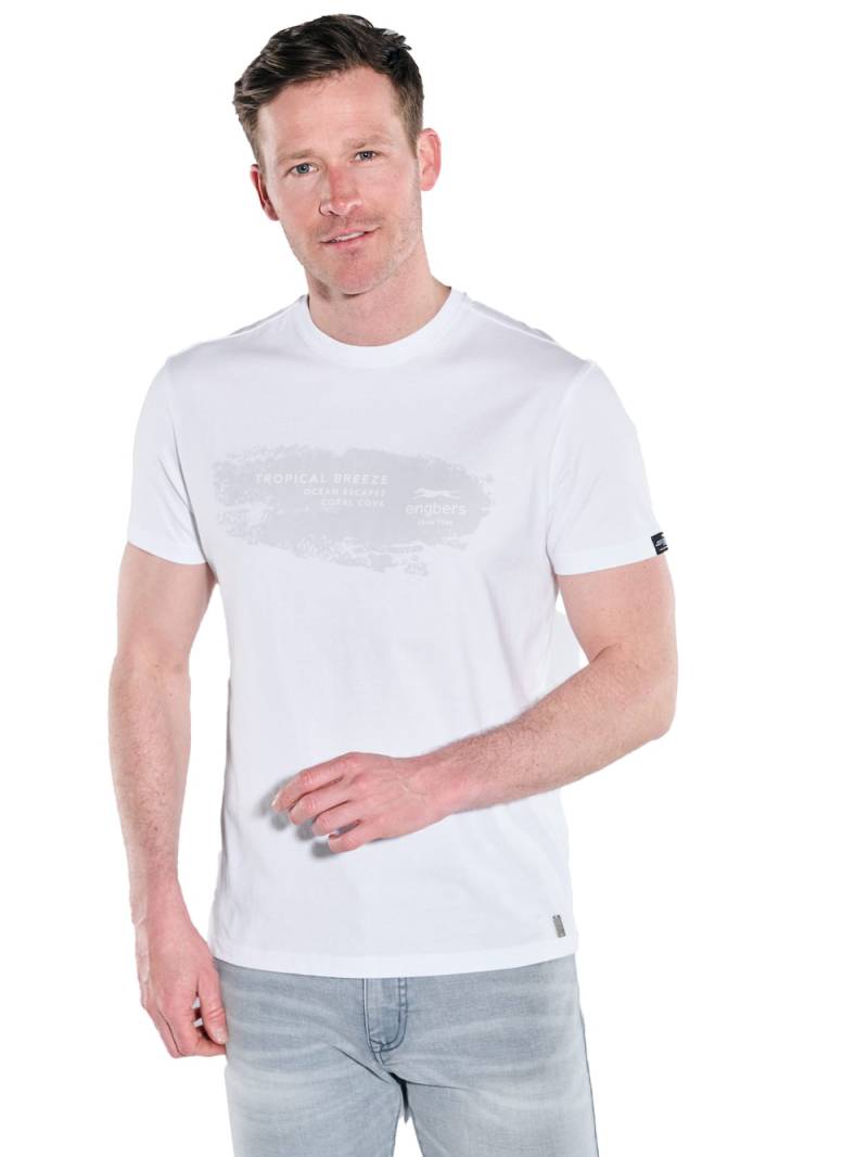 Große Größen engbers Herren T-Shirt regular , Herren, weiß, Größe: 66, Baumwolle, Happy Size DE Men von engbers