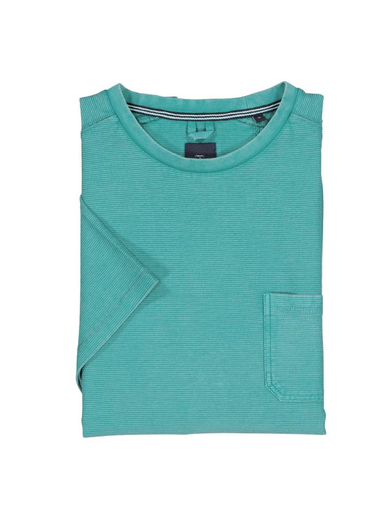 Große Größen engbers Herren T-Shirt strukturiert , Herren, grün, Größe: 70, Baumwolle, Happy Size DE Men von engbers