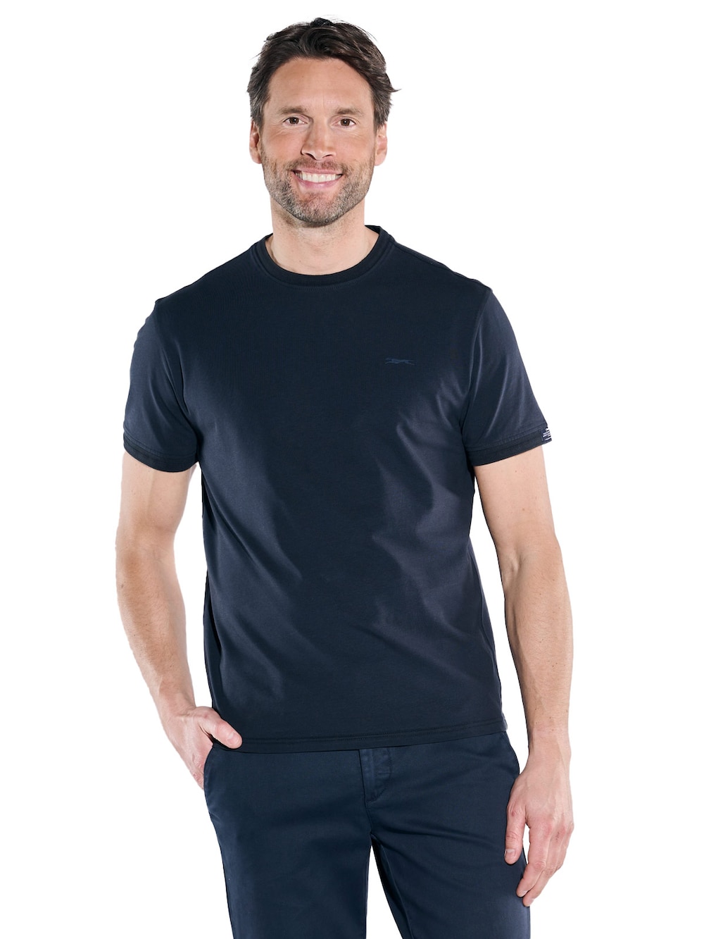 Große Größen engbers Herren T-Shirt uni , Herren, türkis, Größe: 66, Baumwolle, Happy Size DE Men von engbers