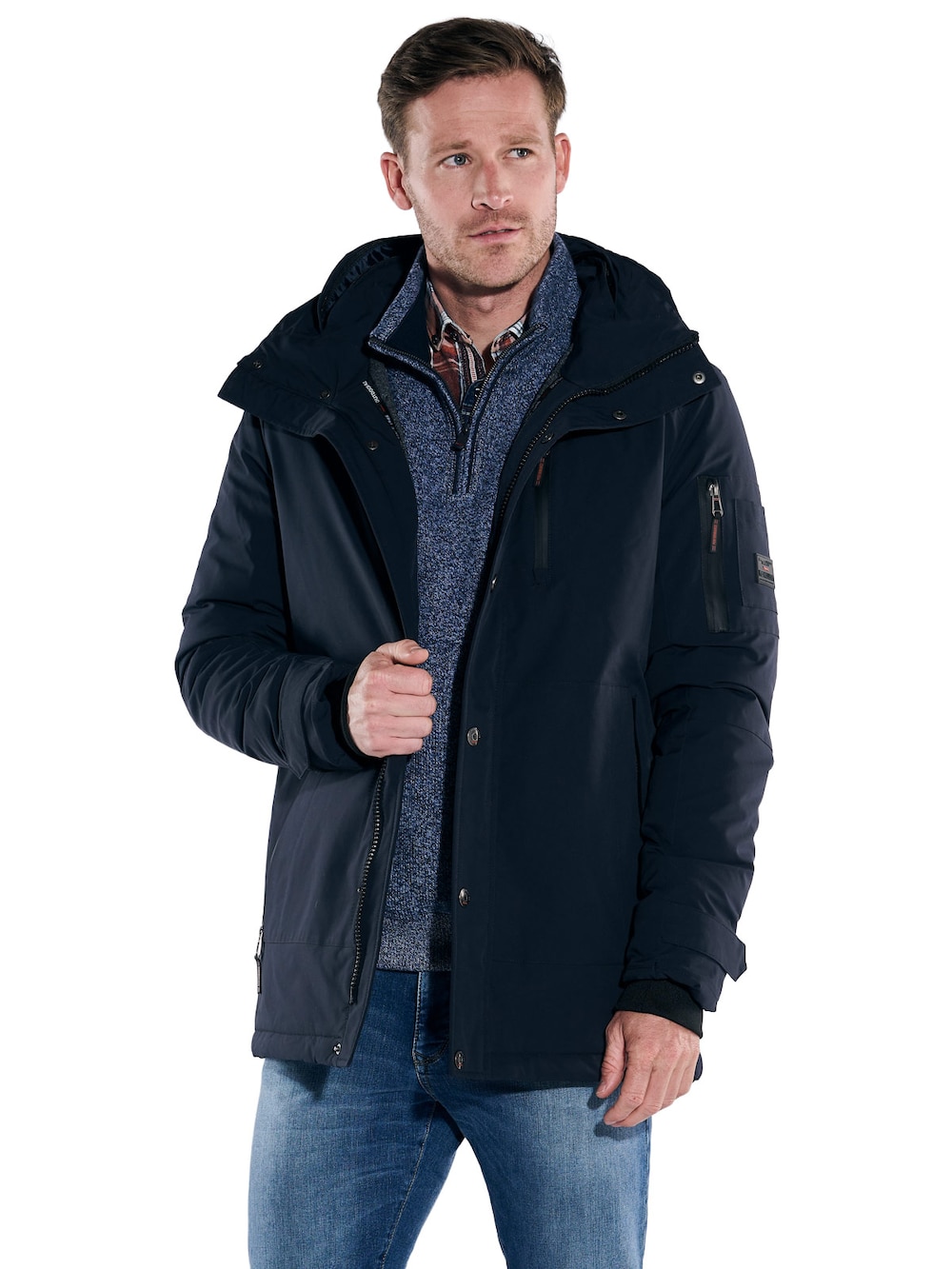 Große Größen engbers Herren Wasserdichte Funktionsjacke , Herren, türkis, Größe: 64, Polyester, Happy Size DE Men von engbers