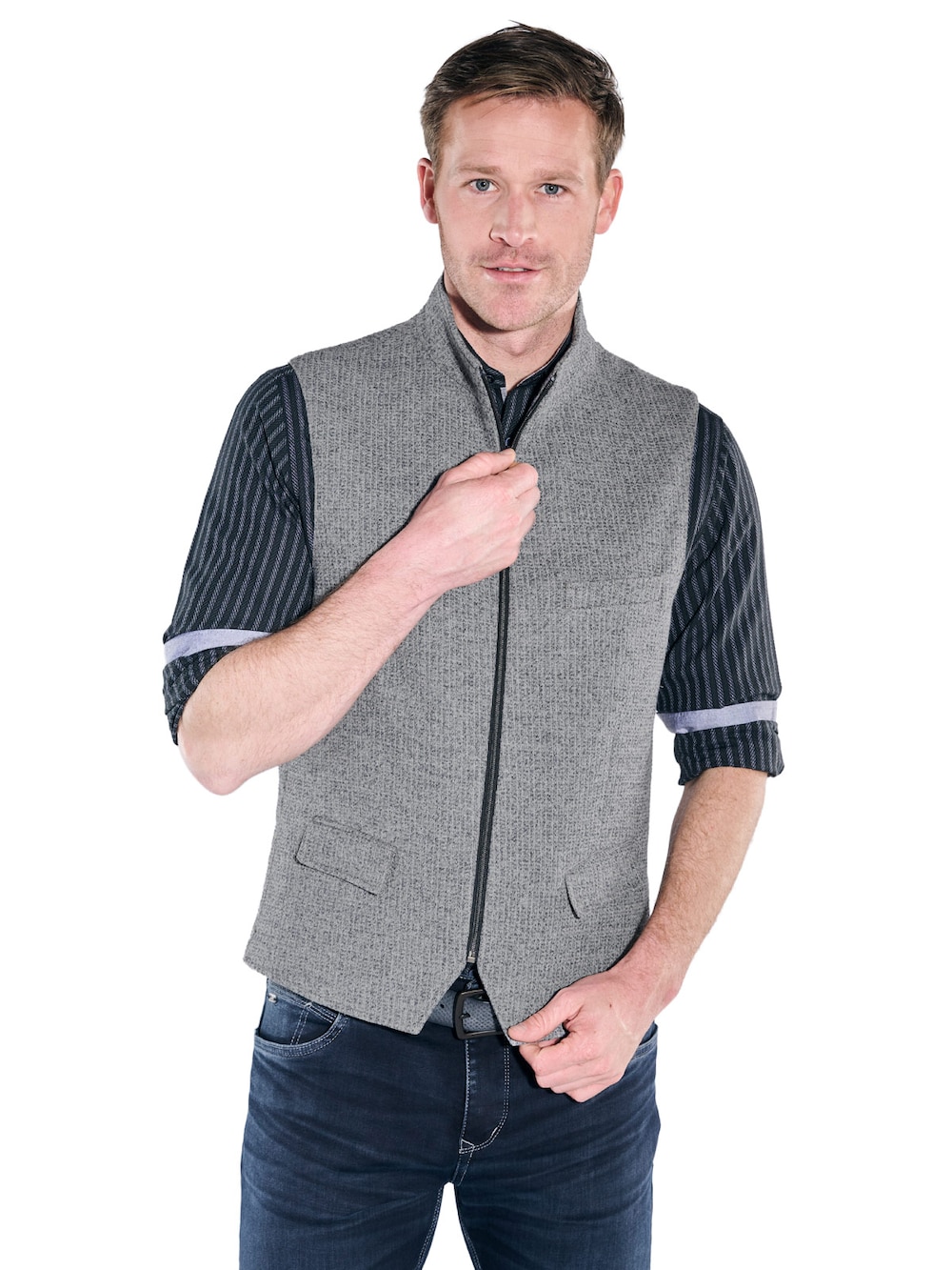 Große Größen engbers Herren Weste , Herren, grau, Größe: 62, Polyester/Baumwolle, Happy Size DE Men von engbers