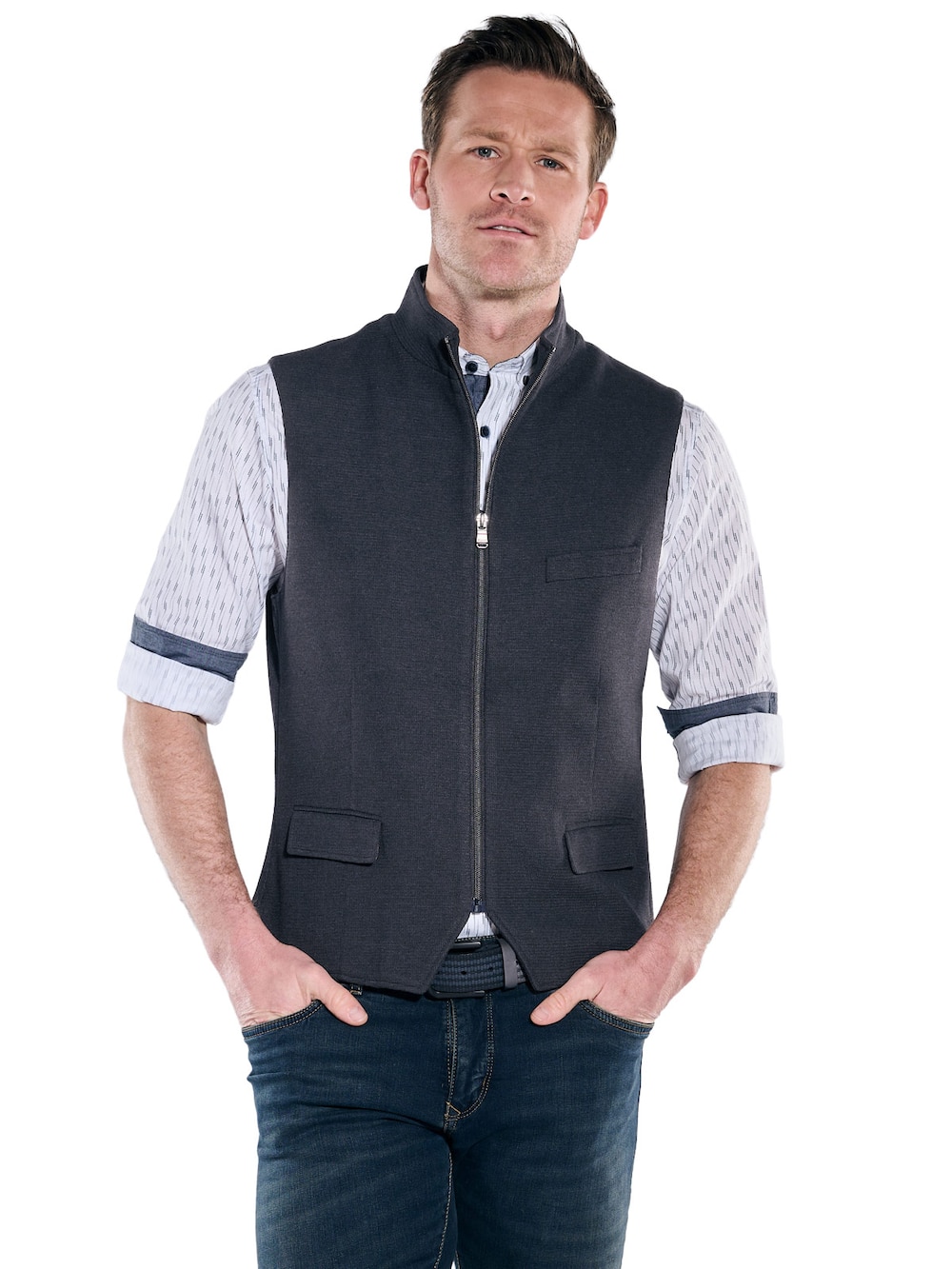 Große Größen engbers Herren Weste , Herren, türkis, Größe: 60, Polyester, Happy Size DE Men von engbers