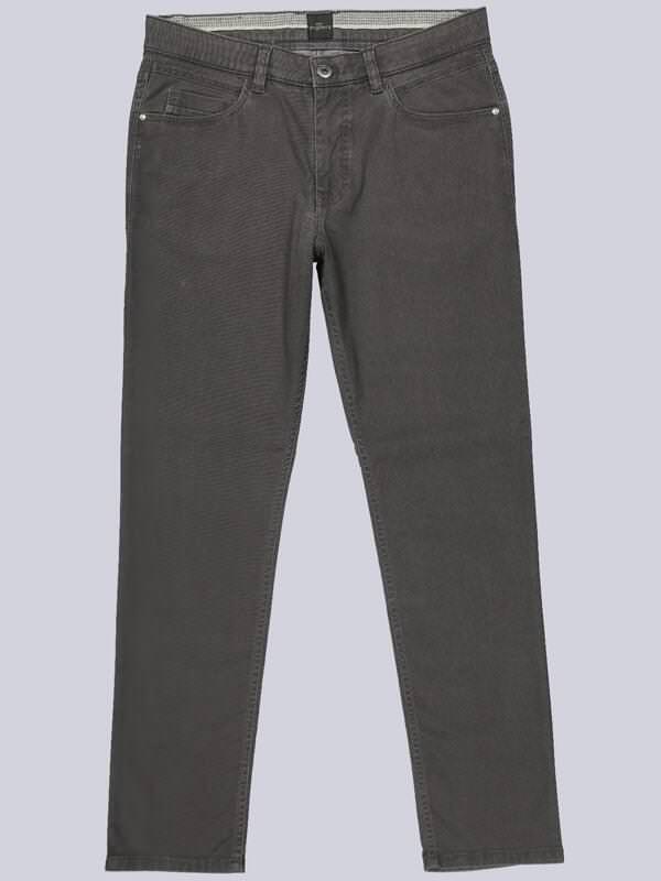 engbers Herren 5-Pocket-Hose Grau regular uni von engbers