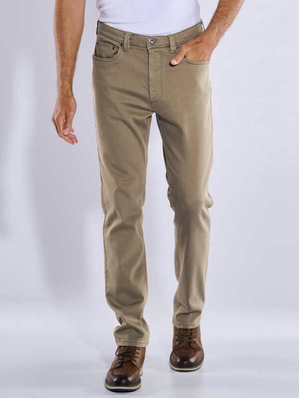 engbers Herren 5-Pocket-Hose regular Braun uni von engbers