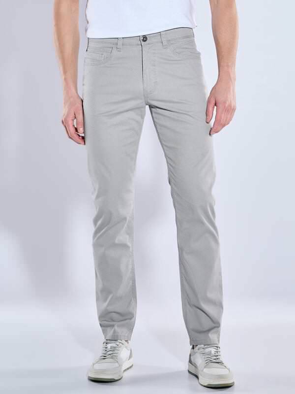 engbers Herren 5-Pocket-Hose regular Grau uni von engbers