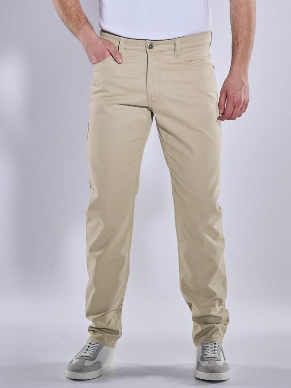 engbers Herren 5-Pocket-Hose regular beige uni von engbers