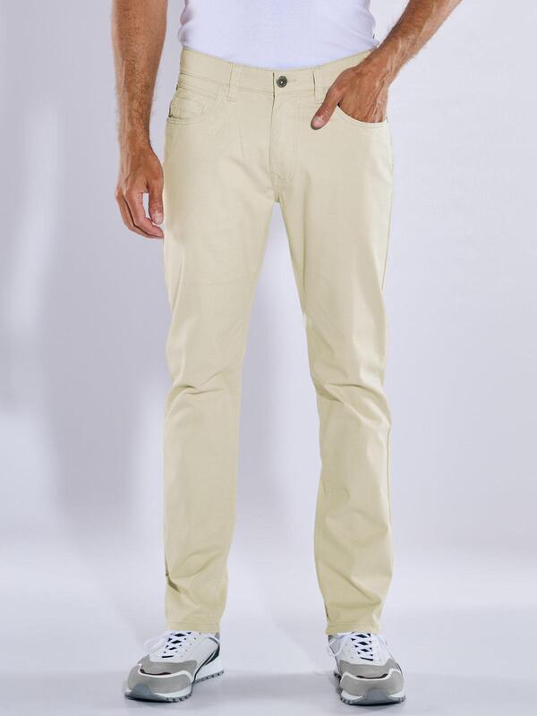 engbers Herren 5-Pocket -Hose regular beige uni von engbers
