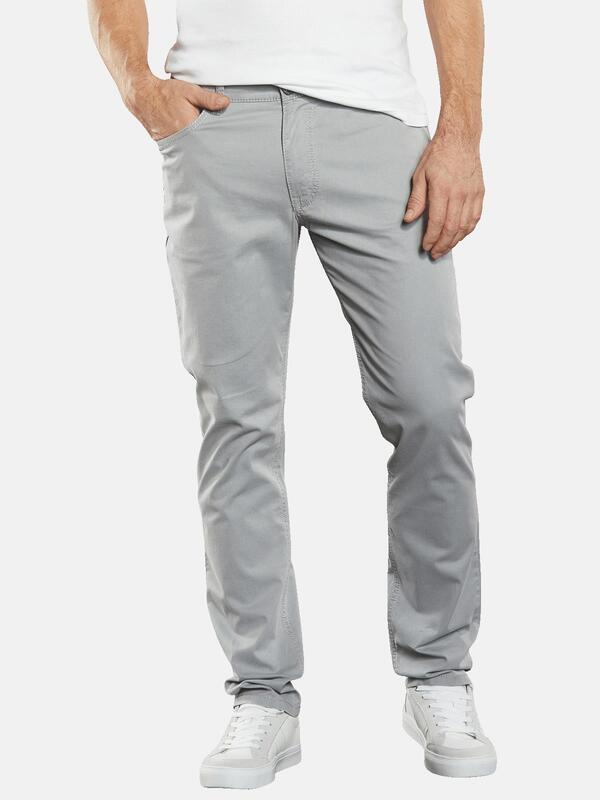 engbers Herren 5-Pocket-Hose regular Grau uni von engbers