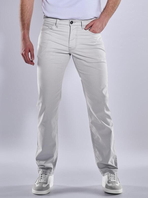 engbers Herren 5-Pocket-Hose regular grau uni von engbers