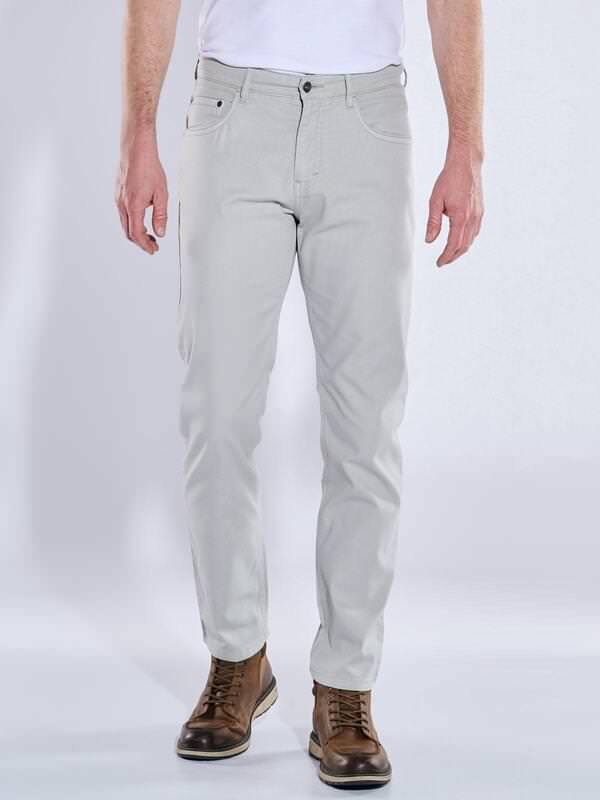 engbers Herren 5-Pocket-Hose regular Grau uni von engbers
