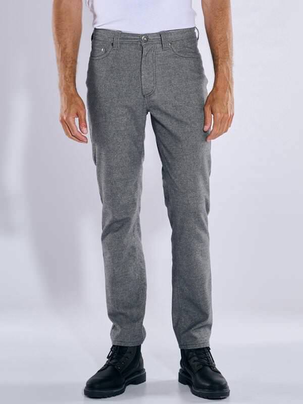 engbers Herren 5-Pocket-Hose slim fit Grau uni von engbers