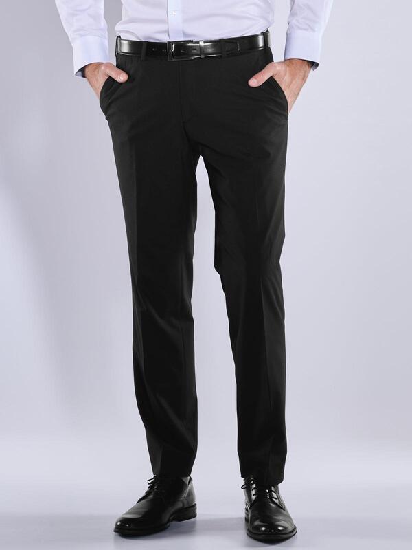 engbers Herren Anzug-Hose regular "My Favorite" Schwarz uni von engbers