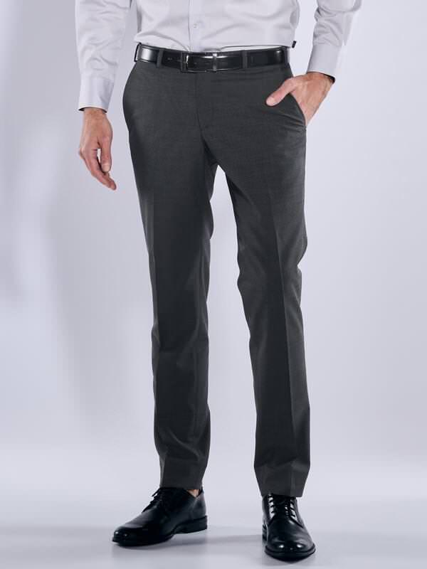 engbers Herren Anzug-Hose regular "My Favorite" Grau uni von engbers