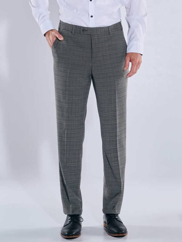 engbers Herren Anzughose aus Hightechgewebe Grau slim fit gemustert von engbers