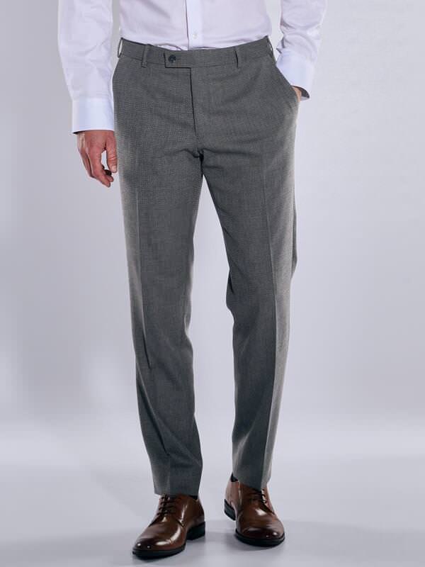 engbers Herren Anzughose regular Grau uni von engbers