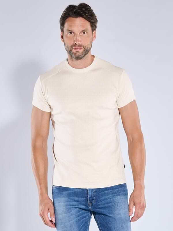engbers Herren Basic-Shirt "My Favorite" organic Beige regular uni Rundhals von engbers