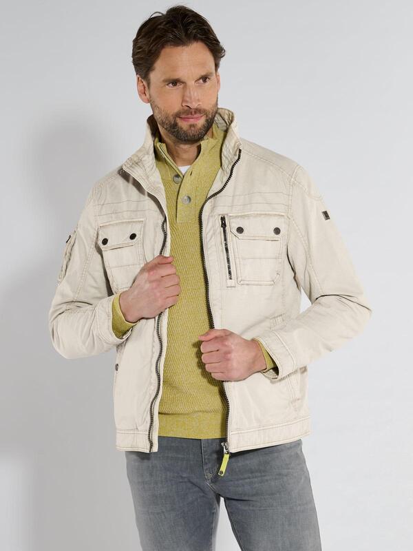 engbers Herren Baumwoll-Jacke regular beige uni von engbers