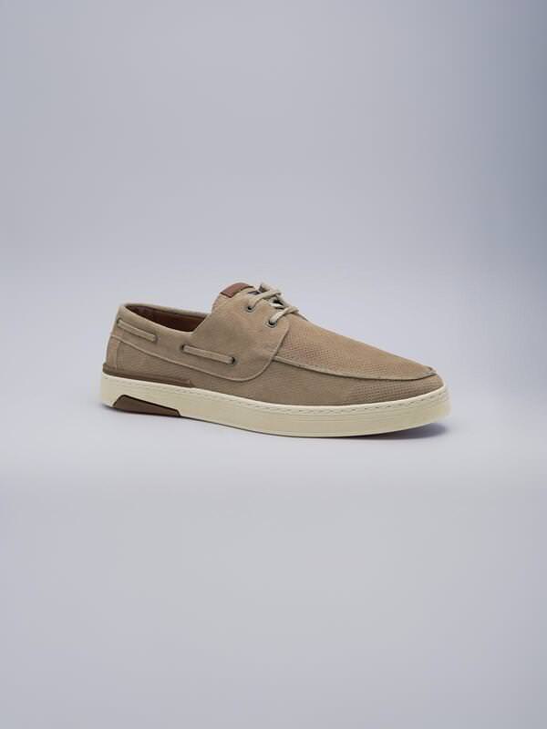 engbers Herren Boots-Schuh aus Leder Beige regular uni engbers Herren Boots-Schuh aus Leder Beige regular uni von engbers