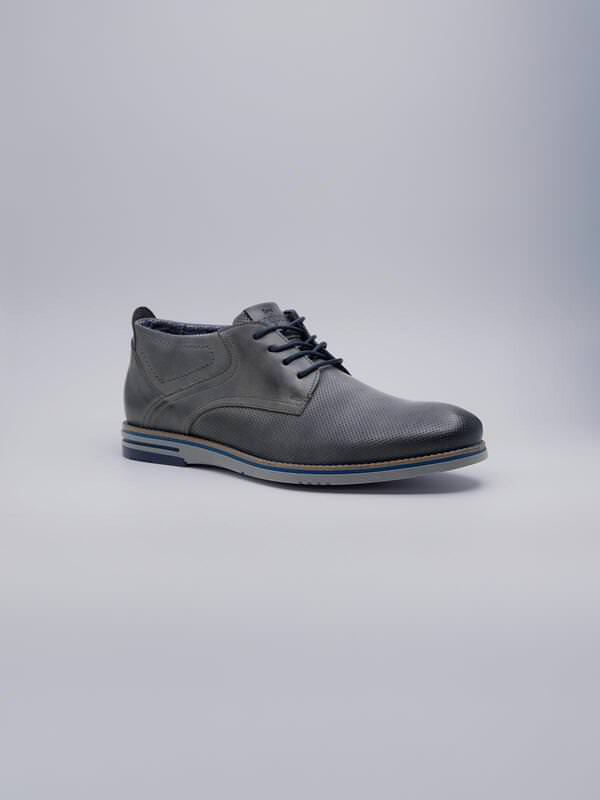 engbers Herren Boots aus Leder Grau regular uni engbers Herren Boots aus Leder Grau regular uni von engbers