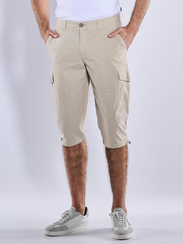 engbers Herren Capri-Hose regular Braun uni von engbers