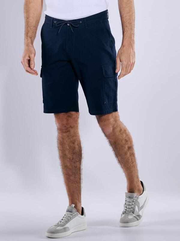 engbers Herren Cargo-Bermuda regular Blau uni von engbers