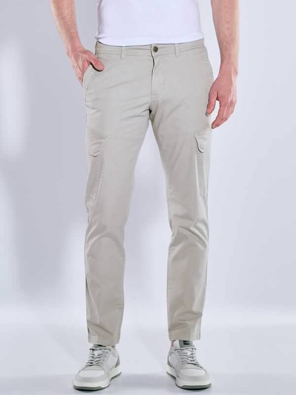 engbers Herren Cargo-Hose dezent gemustert grau regular von engbers