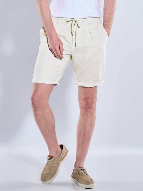 engbers Herren Chino-Bermuda mit Tunnelzug Grau regular uni von engbers