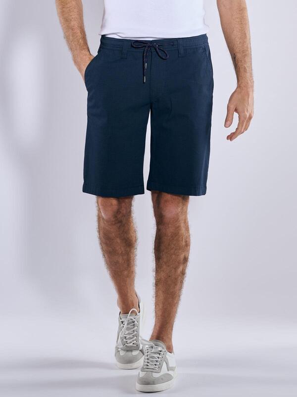 engbers Herren Chino-Bermuda regular blau uni von engbers