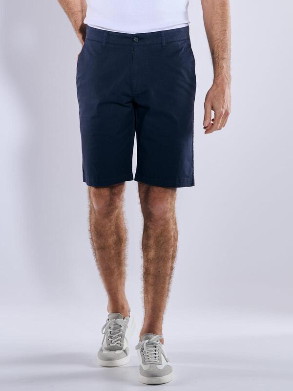 engbers Herren Chino-Bermuda regular Blau uni von engbers