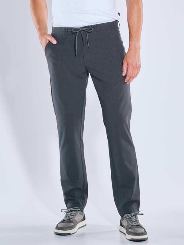 engbers Herren Chino in mit Tunnelzug Blau regular uni von engbers